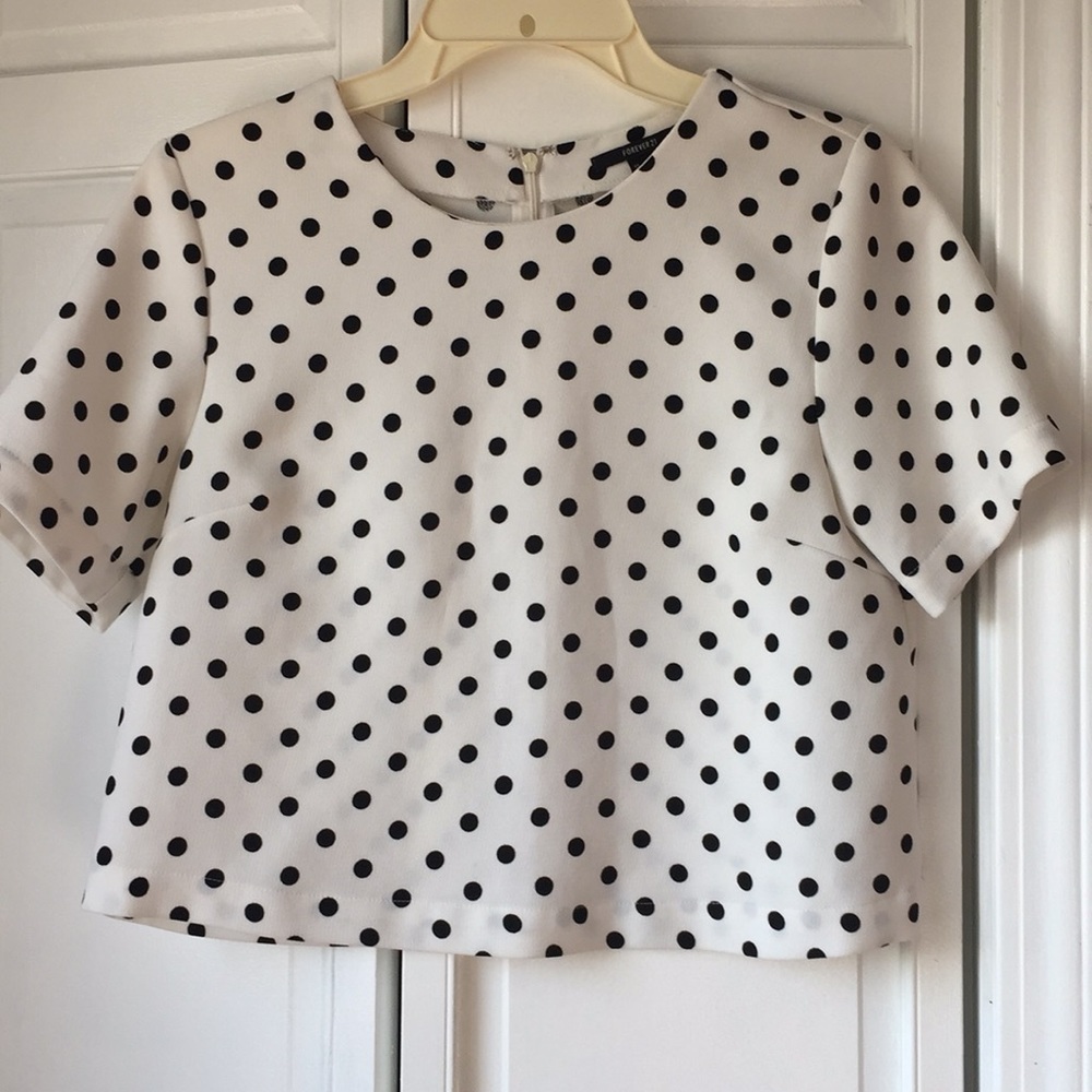 Forever 21 Boxy Polkadot Shirt